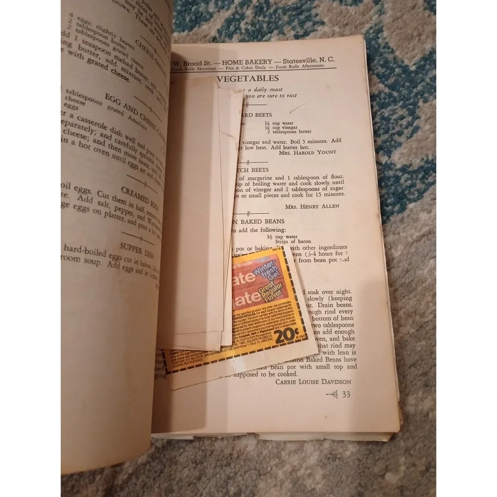 Milady's Favorite Cook Book First Associate Reformed Pres Church Statesville, NC